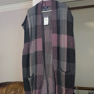 NWT Open front sleeveless cardigan